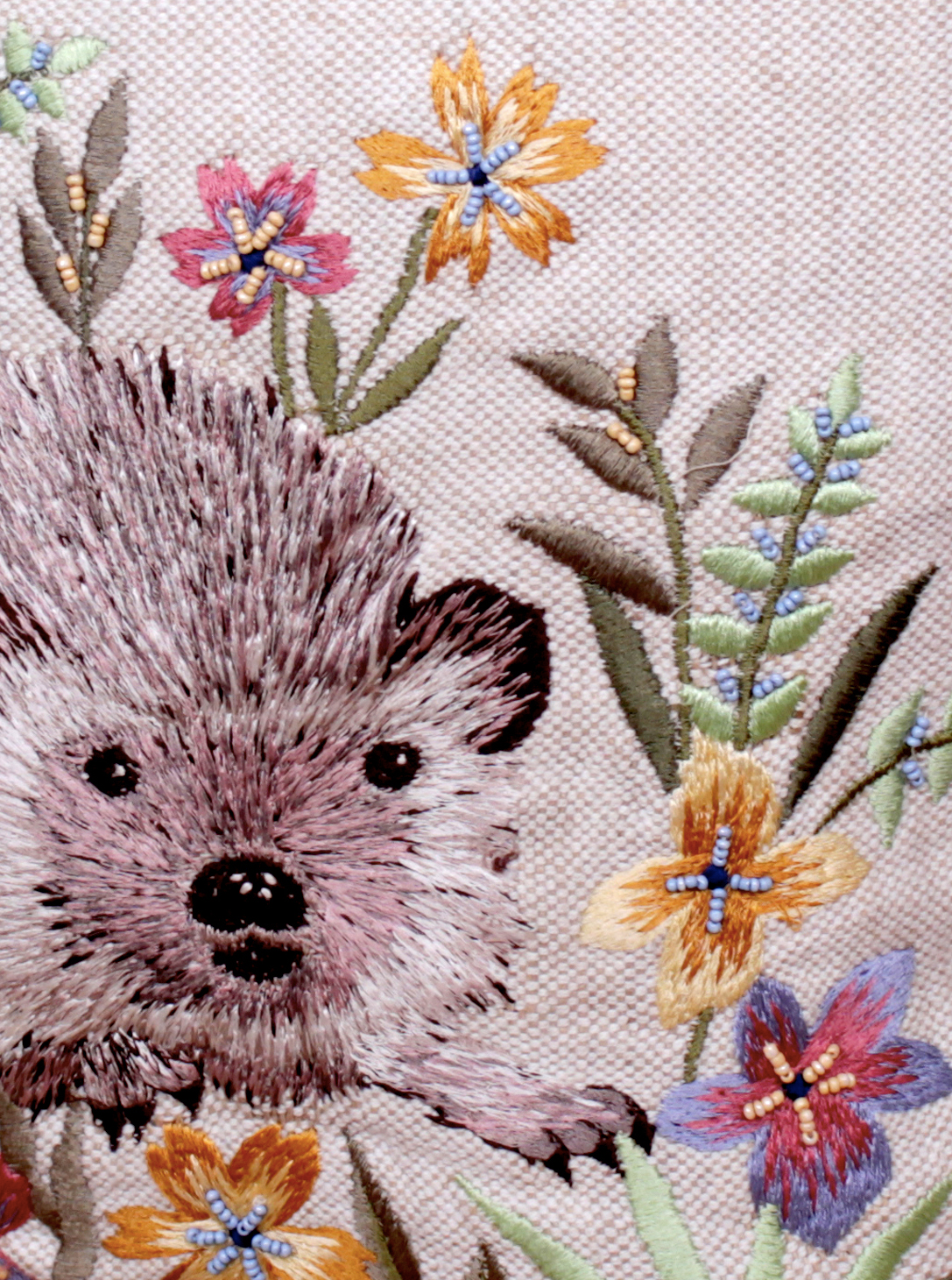 Padfoot Sonnet Cute Animal Handwoven Embroidered Cotton Wool Cushion Cover