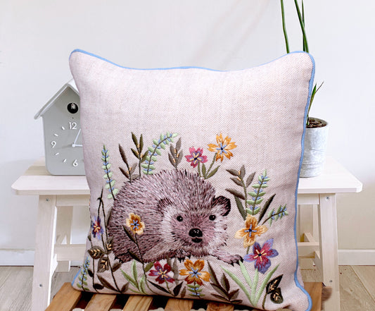 Padfoot Sonnet Cute Animal Handwoven Embroidered Cotton Wool Cushion Cover